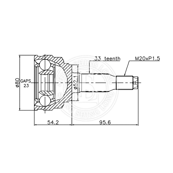 Outboard CV Joint 96273759