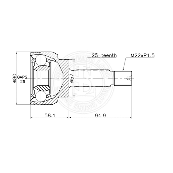 Outboard CV Joint MR580376