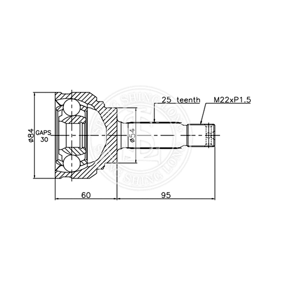 Outboard CV Joint MR290409