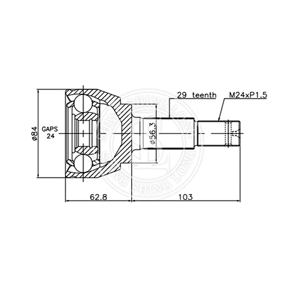 Outboard CV Joint 39211-CA000